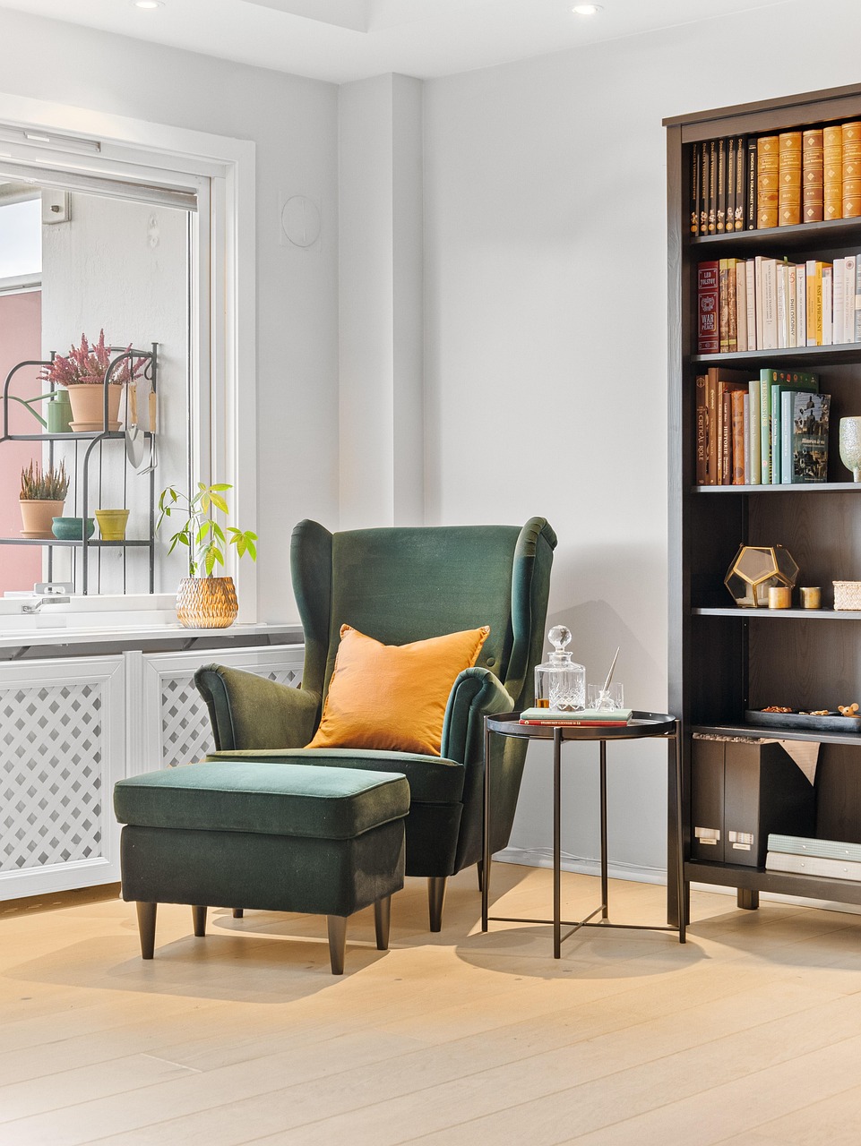 Entryway with built-in storage cabinetry and clean uncluttered styling